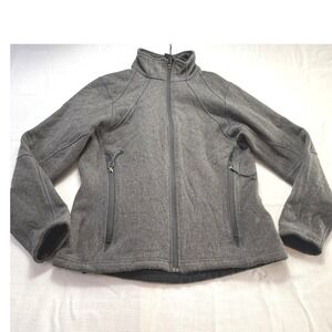 REI Coop‎ Fleece Full Zip Jacket Women's Gray Outdoor Hiking Soft Cozy SZ M